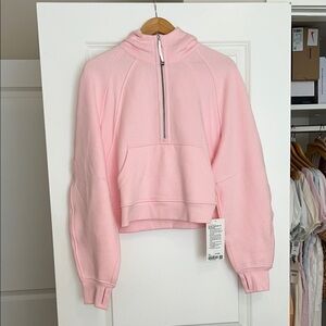 Pink Women's Half-Zip Sweater